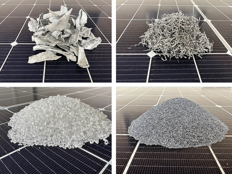 Excellence Paket: Rückgewinnung von Rahmen, Kabel, Glas, Leiterbahnen und Silizium. Excellence Paket: Rückgewinnung von Rahmen, Kabel, Glas, Leiterbahnen und Silizium.